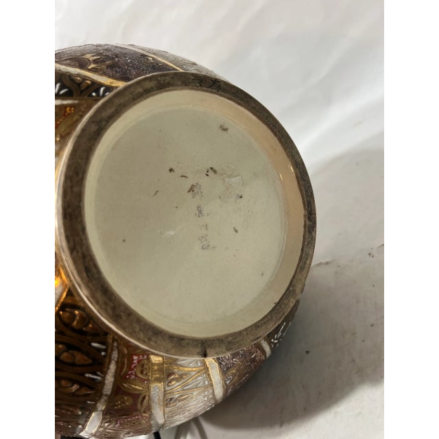 Antique Early 20th Century Satsuma Vase Signed Kinkozan For Sale - Image 11 of 11