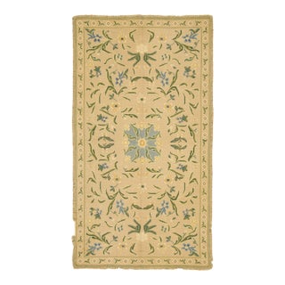 Vintage Portuguese Needlepoint Wool Rug With Medallion by Rug & Kilim, 1950-1959 For Sale