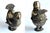 Bronze Vintage Indian Dhokra Bronze Pewter Bird Pedestal Lidded Box For Sale - Image 8 of 14