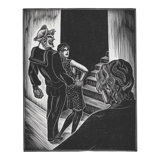1929 Lynd Ward Sailor Wood Engraving Print For Sale