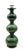 Large Space Age Table Lamp with Monumental 48cm Ceramic Base in Emerald Green from Kaiser Leuchten For Sale - Image 14 of 14