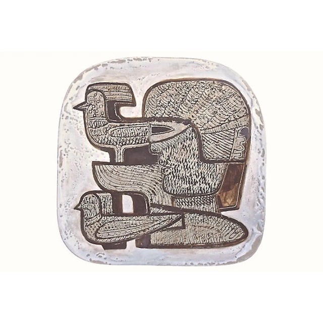 1960s 1960s Mid-Century Modern German Cubist Art Pottery Tray For Sale - Image 5 of 5