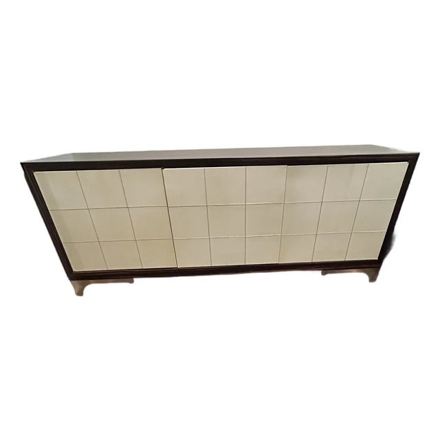 Newell Design Studio Gazelle Modern Macassar and Parchment Sideboard For Sale