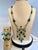 Green 176ct Large Bead Emerald & 27 Ct Diamond Necklace & Earring Bridal Suite 18 Kt For Sale - Image 8 of 8