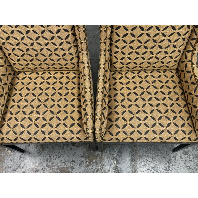 Artistic Frame Marcel Chairs + Henry Calvin Fabric, Pair For Sale - Image 10 of 12