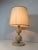 Travertin and Brass Table Lamp, circa 1970 For Sale - Image 4 of 13
