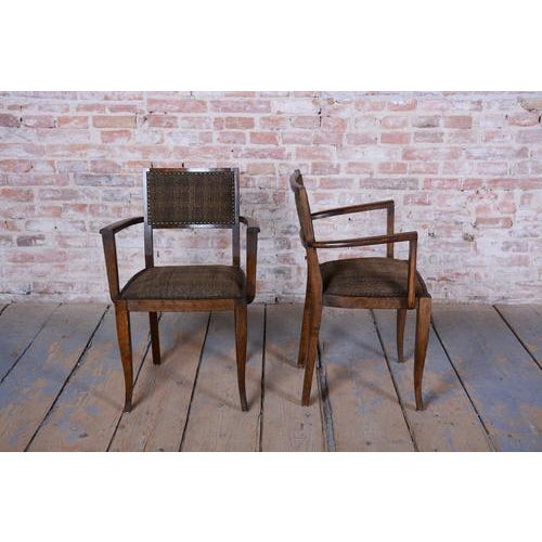 This exceptional pair of French Art Deco chairs dates from the 1930s and bears the hallmark of the renowned designer Jules...