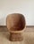 Sculptural French Barrel Wicker Chair in Woven Rattan and Willow, 1960s For Sale - Image 4 of 13