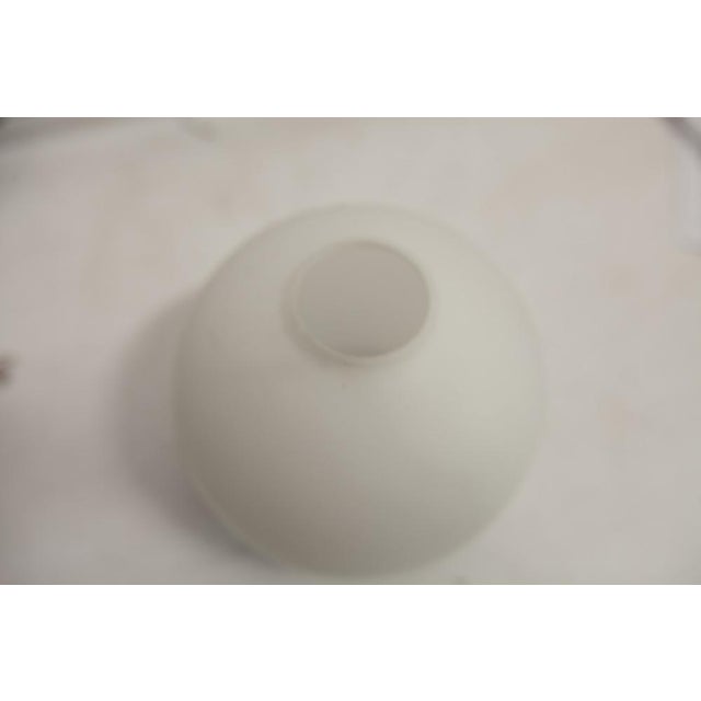 Opaline Glass Ceiling Lamps with Black Tulip Cone Cords, 1960s, Set of 6 For Sale - Image 12 of 18