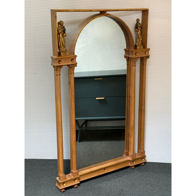 Neoclassical Neoclassical Gilt Wood Wall Mirror For Sale - Image 3 of 12