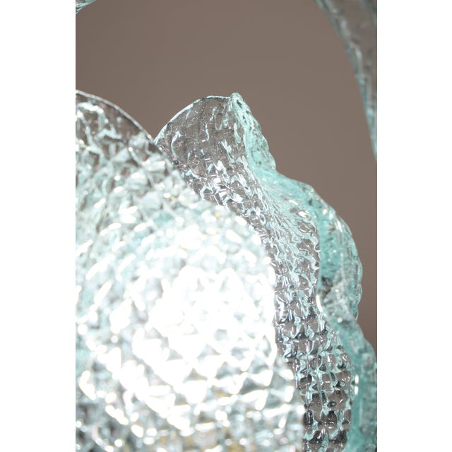 1950s Art Deco Charming Light Blu Murano Glass Chandelier by Barovier E Toso For Sale - Image 14 of 16