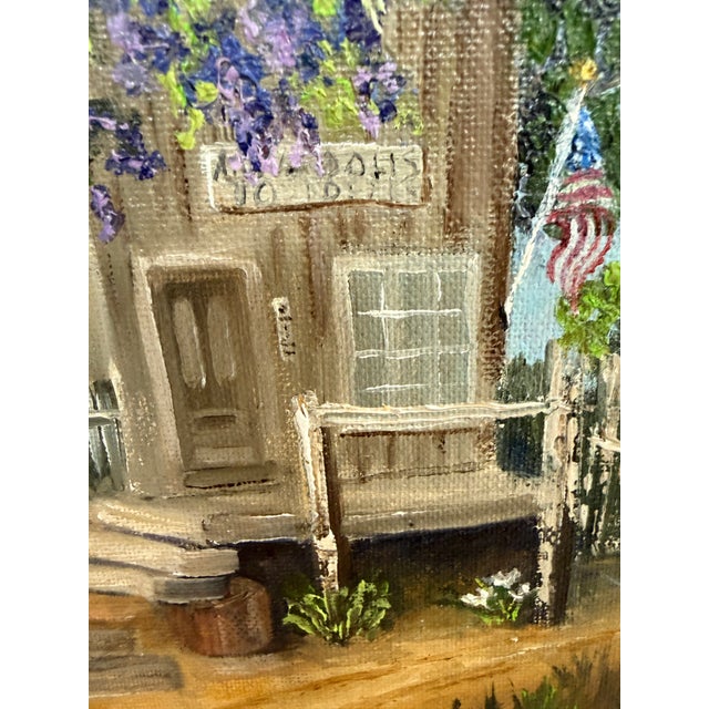 Dorothy Dunnigan Front Porch Painting, Framed For Sale - Image 9 of 12