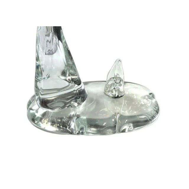 Transparent Mid 20th Century Formia Murano Love Birds Figurine For Sale - Image 8 of 11