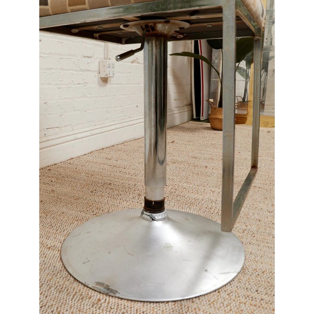 Metal Mid 20th Century Pair of Retro Stools For Sale - Image 7 of 12