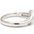 Metal Diamond .20ctw Bypass Ring, 18k White Gold, Ring Size 5.5 For Sale - Image 7 of 7