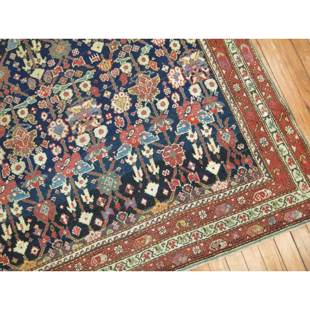 Navy Blue Antique Persian Malayer Rug - 4'6" x 9'6" For Sale - Image 11 of 18