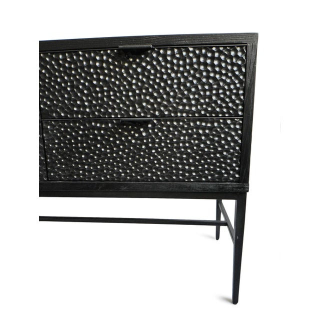 Black Oak Seeded Sideboard Credenza For Sale - Image 9 of 11