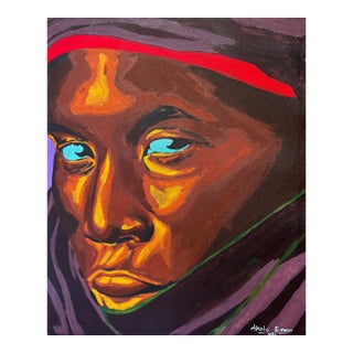 Never Give Out Your Sword, Acrylic on Canvas, Emmanuel Akolo (2023) For Sale