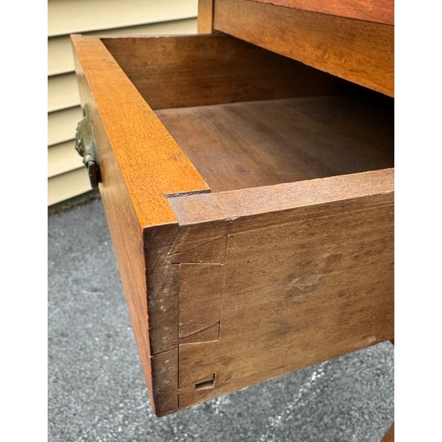 Wood Antique American Early 19Th Century Maple, and Birdseye Maple 1 Drawer Stand For Sale - Image 7 of 8