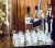 Set of 8 vintage etched sailboat transparent crystal cocktail lowball glasses in the style of 'Artel'. A sleek crystal...