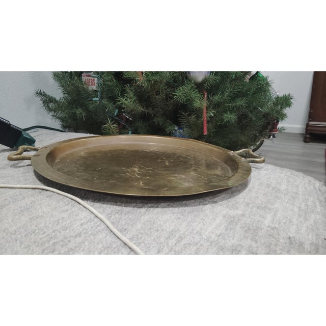 Antique Imperial Russian Brass Samovar Tray — Moscow Factory, Ca. 1890–1905 For Sale In Sacramento - Image 6 of 10