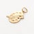 Vintage Signed American Charm Co 14k Gold Artist Palette & Brush Bracelet Charm For Sale - Image 13 of 15
