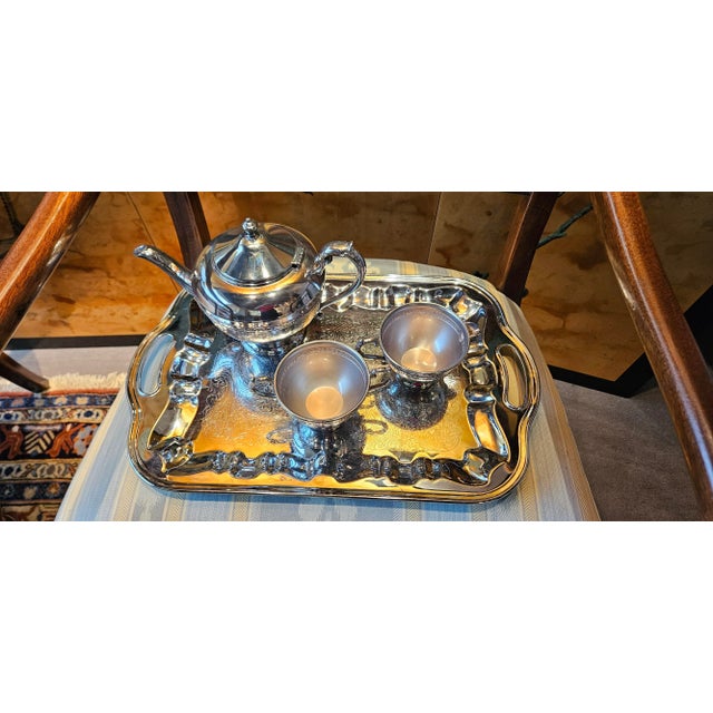Antique Warren Plate Silver Plated Tea Set- 5 Pieces For Sale - Image 12 of 12