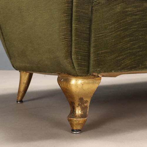 Vintage Italian Sofa in Fabric, 1950s For Sale - Image 5 of 10