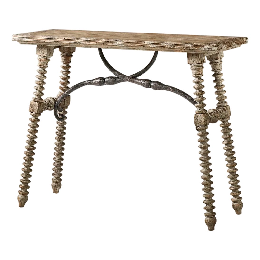 Rustic Farmhouse Console Table | Chairish