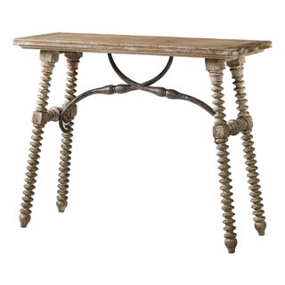 Rustic Farmhouse Console Table For Sale