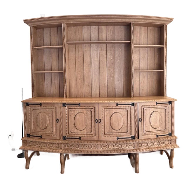 Neoclassical Buffet With Hand Carved Detailing For Sale