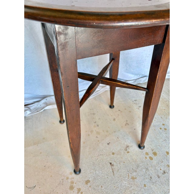 Early 20th Century 20th Century English Oak Tavern Side Table For Sale - Image 5 of 12