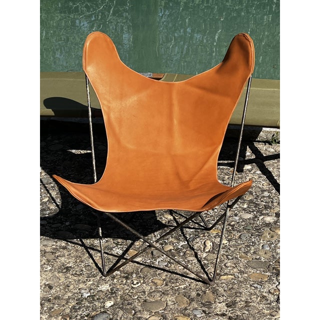 Leather Butterfly Chair from Airborne, 1950s For Sale - Image 3 of 8