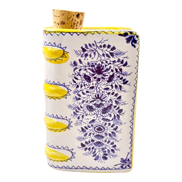 Vintage Portuguese Ceramic Book For Sale