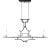 Vintage Black and Gold Bamboo-Inspired Iron 60-Inch Double-Ended Pool Table/Long Dining Table Pendant Light For Sale - Image 10 of 11