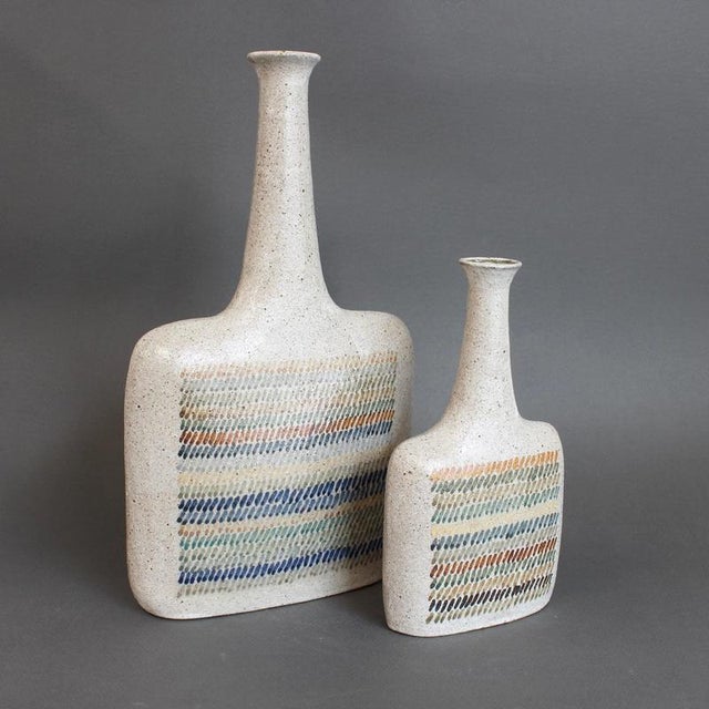 Vintage Italian Ceramic Decorative Bottle by Bruno Gambone, 1990s For Sale - Image 17 of 18