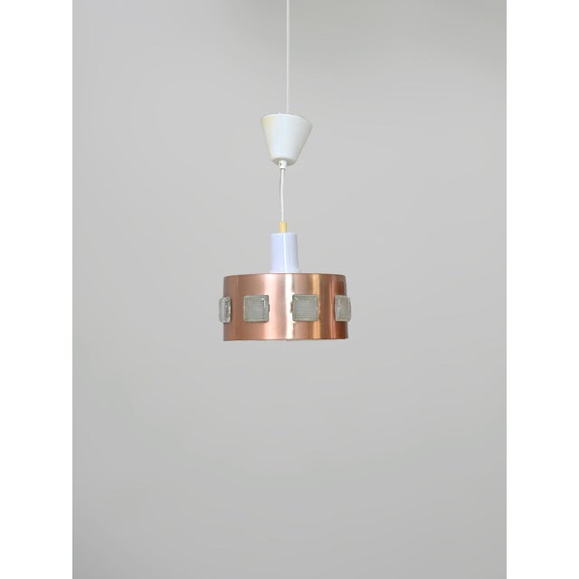 Scandinavian Metal Pendant Lamps, 1960s, Set of 2 For Sale - Image 4 of 15