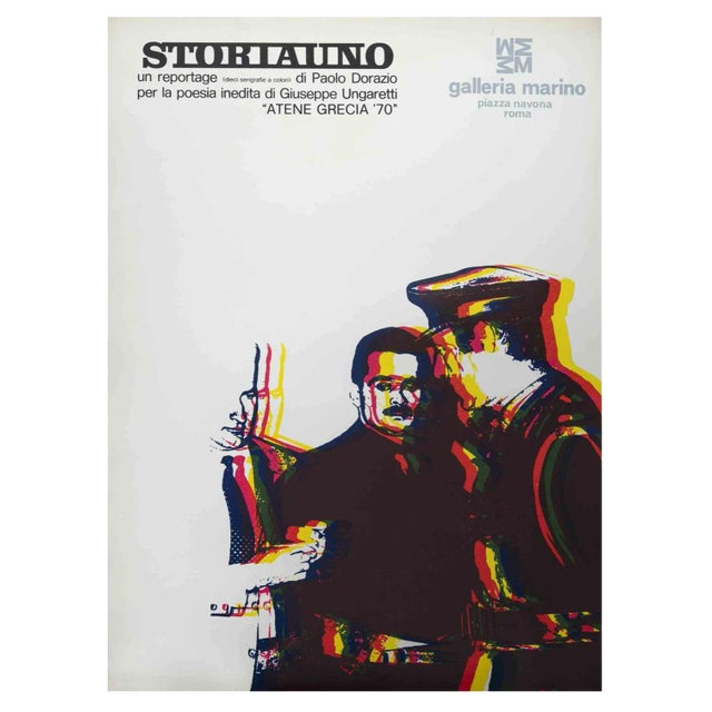 After Paolo Dorazio, Storiauni, Vintage Offset, 1970s For Sale