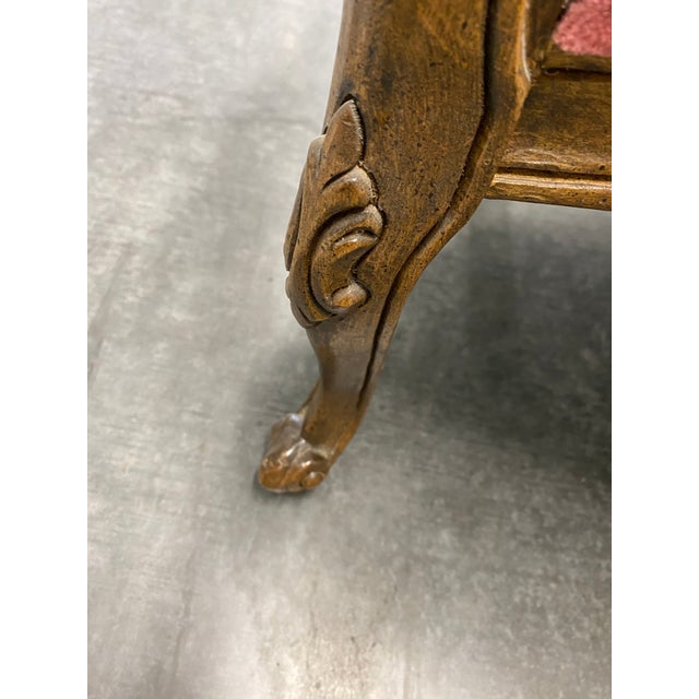 Victorian Style Rose Pink Wingback Chair For Sale - Image 12 of 12