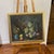The American School 20th Century American School Tabletop Still Life Grapes and Fruits Framed Signed For Sale - Image 3 of 11