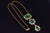 Vintage European GIA certified natural 18.40CTS diamond and emerald 18K gold 2-in-1 pendant necklace. This necklace has...