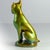 A figurine depicting a boxer-type dog made in the Zsolnay factory in Hungary. Decorated with beautiful, opalescent Eosine...