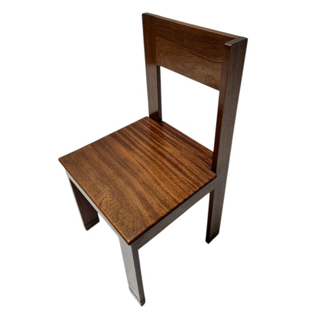 Art Deco Modernist Side Chair by J.A. Muntendam for L.O.V. Oosterbeek, 1920s For Sale - Image 9 of 14