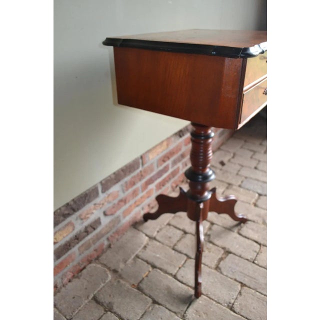 Walnut Sewing Table, 1860s For Sale - Image 4 of 6