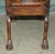 Victorian Carved Hardwood and Brown Leather Chesterfield Window Seat, 1890 For Sale - Image 14 of 18