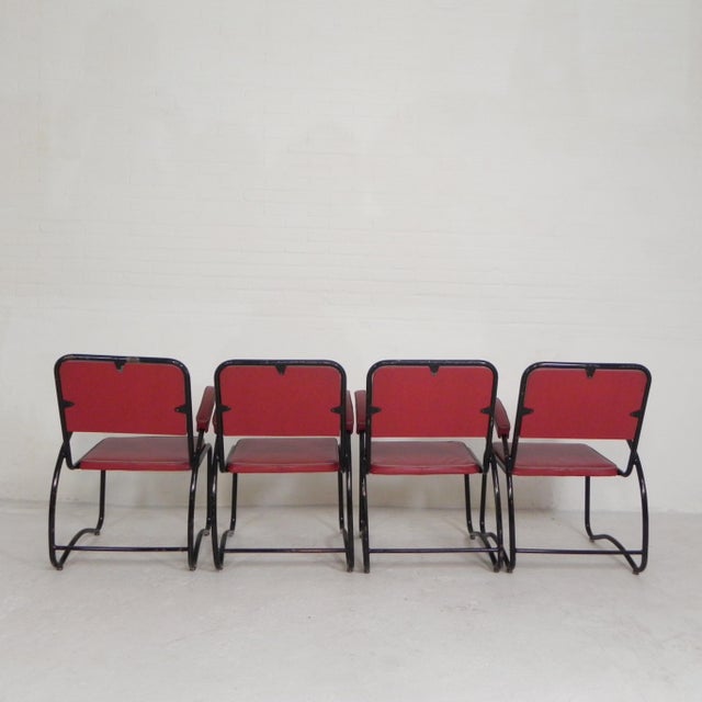 Bauhaus Armchairs and Coffee Table with Tubular Frame, 1950s, Set of 5 For Sale - Image 13 of 18