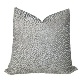 Cosma Velvet Pillow in Grey, 20x20 Pillow For Sale