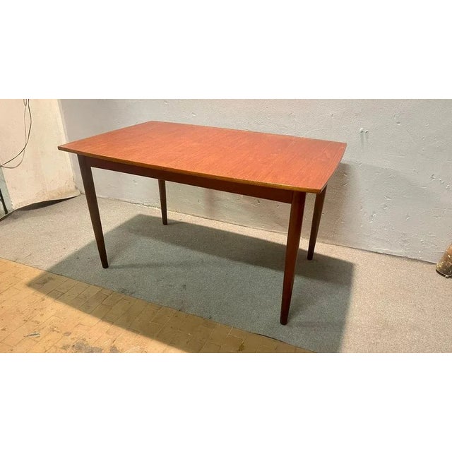 Wood Extendable Danish Teak Table For Sale - Image 7 of 10