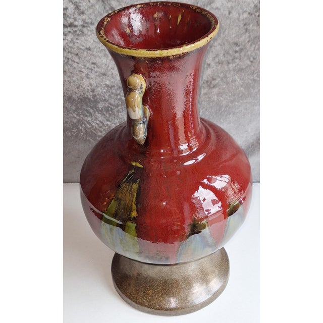 Vintage German Ceramic Vase, 1970s, in Very Good conditions. Designed 1970 to 1979