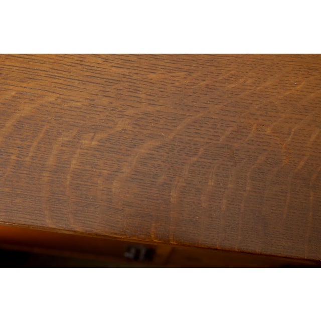 Mission Gustav Stickley Sideboard Model 816, Signed "Als Ik Kan" Joiner's Compass Decal, Arts & Crafts Craftsman Workshop, C. 1907–1912 For Sale - Image 3 of 12